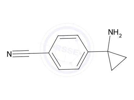 Chemical structure of 4-(1-Aminocyclopropyl)benzonitrile