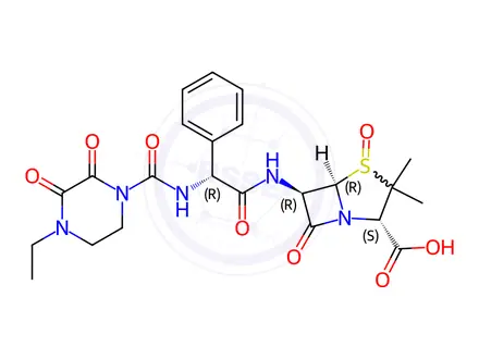 Chemical structure of Piperacillin sulfoxide