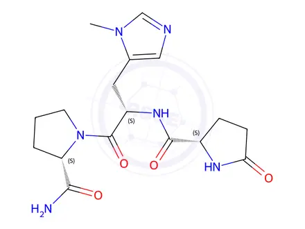 Chemical structure of (His(3-Me)2)-TRH