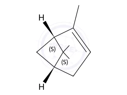 Chemical structure of (1R)-(+)-α-Pinene