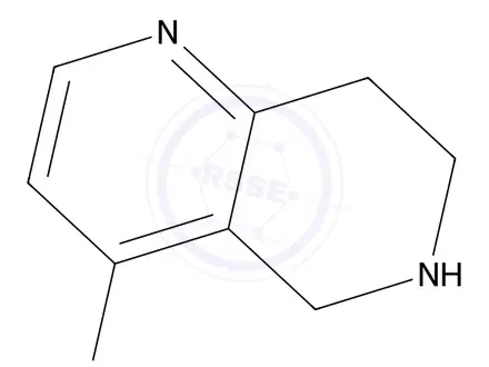 Chemical structure of 4-Bromo-5,6,7,8-tetrahydro-1,6-naphthyridine