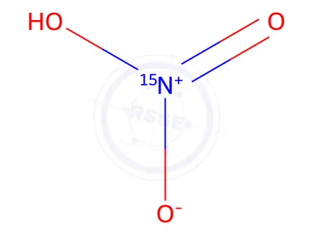 Chemical structure of Ammonium Nitrate-15N