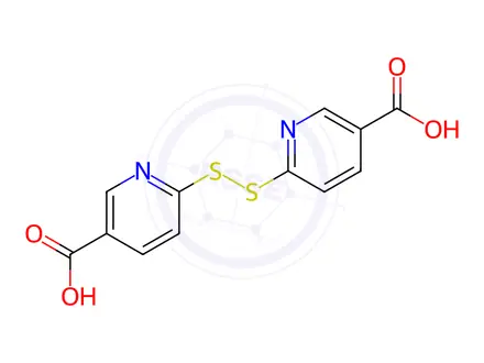 Chemical structure of 6,6'-Dithiodinicotinic Acid