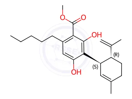 Chemical structure of Cannabidiolic Acid methyl ester