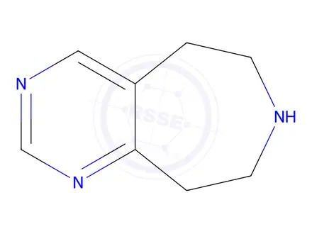 Chemical structure of 5H,6H,7H,8H,9H-pyrimido[4,5-d]azepine