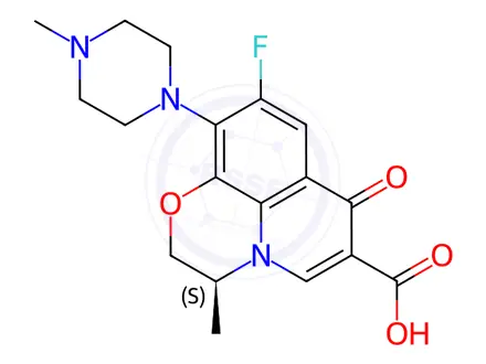 Chemical structure of Levofloxacin
