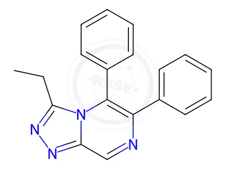 Chemical structure of 3-Ethyl-5,6-diphenyl-1,2,4-triazolo[4,3-a]pyrazine