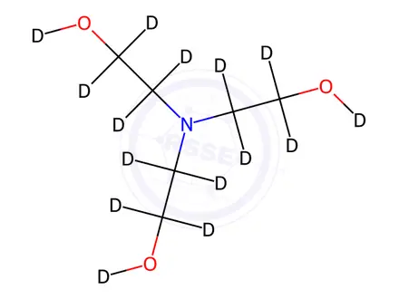 Chemical structure of Triethanolamine-d15