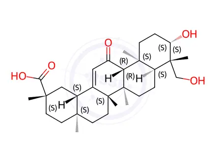 Chemical structure of Enoxolone Impurity 2 (Enoxolone EP Impurity B)