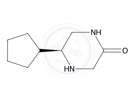 Chemical structure of (S)-5-Cyclopentylpiperazin-2-one