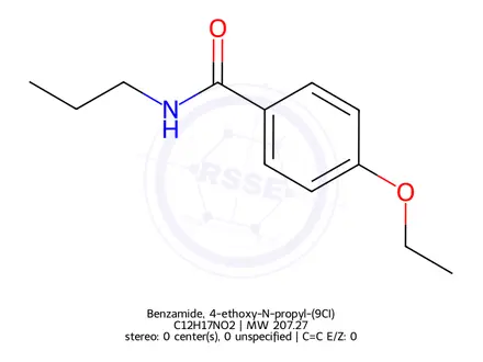Chemical structure of Benzamide, 4-ethoxy-N-propyl-(9CI)