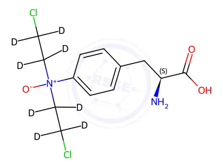 Chemical structure of Melphalan-d8 N-Oxide