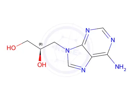 Chemical structure of (R)-3-(6-amino-9H-purin-9-yl)propane-1,2-diol