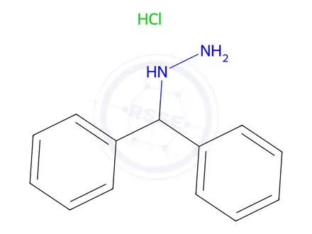 Chemical structure of Benzhydrylhydrazine Hydrochloride