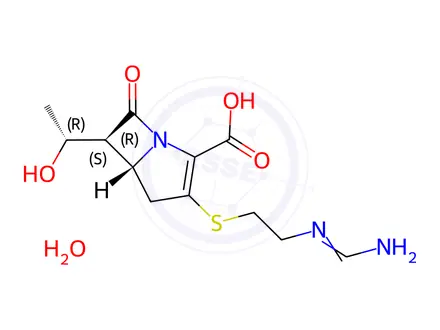 Chemical structure of Imipenem, Monohydrate