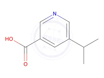 Chemical structure of 5-Isopropylnicotinic acid