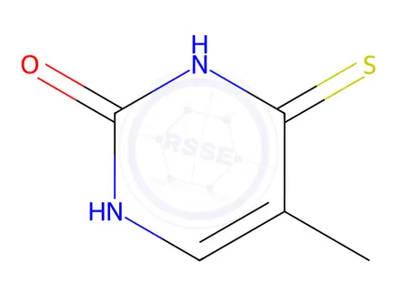 Chemical structure of 2(1H)-Pyrimidinone, 3,4-dihydro-5-methyl-4-thioxo-(9CI)