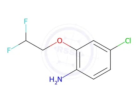 Chemical structure of 4-chloro-2-(2,2-difluoroethoxy)aniline