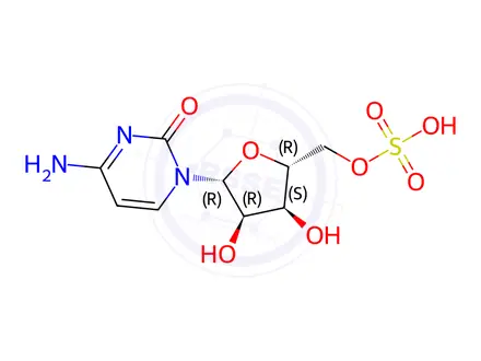 Chemical structure of Cytidine 5'-(hydrogen sulfate)