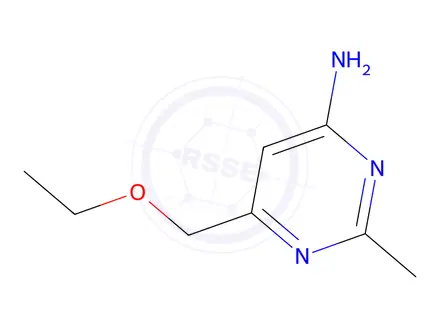 Chemical structure of 6-(ethoxymethyl)-2-methylpyrimidin-4-amine
