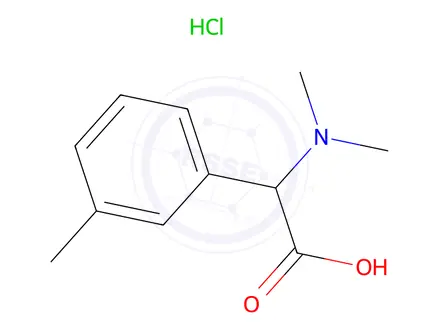 Chemical structure of 2-(Dimethylamino)-2-(m-tolyl)acetic acid hydrochloride