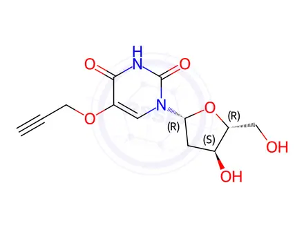 Chemical structure of 5-(Propargyloxy)-2'-deoxyuridine