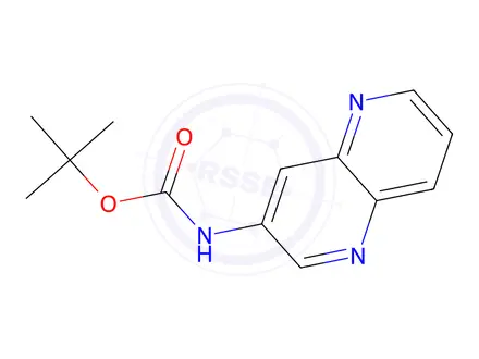 Chemical structure of tert-butyl N-(1,5-naphthyridin-3-yl)carbamate