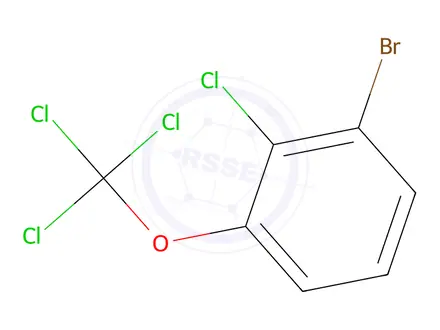 Chemical structure of 1-Bromo-2-chloro-3-(trichloromethoxy)benzene