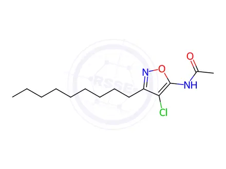 Chemical structure of N-(4-Chloro-3-nonylisoxazol-5-yl)acetamide