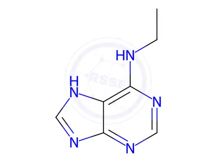 Chemical structure of N-Ethyl-9H-purin-6-amine