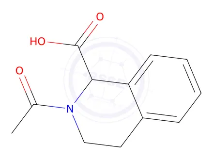 Chemical structure of 2-Acetyl-1,2,3,4-tetrahydroisoquinoline-1-carboxylic acid