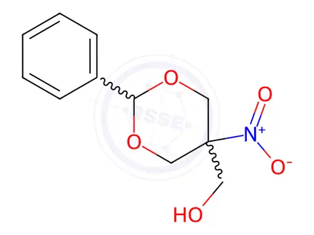 Chemical structure of 5-Nitro-2-phenyl-1,3-dioxane-5-methanol