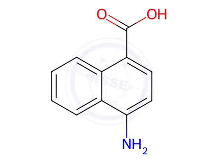 Chemical structure of 4-Amino-1-naphthoic acid