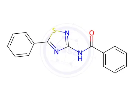 Chemical structure of N-(5-Phenyl-1,2,4-thiadiazol-3-yl)benzamide