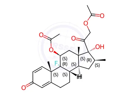 Chemical structure of Betamethasone 11,21-diacetate
