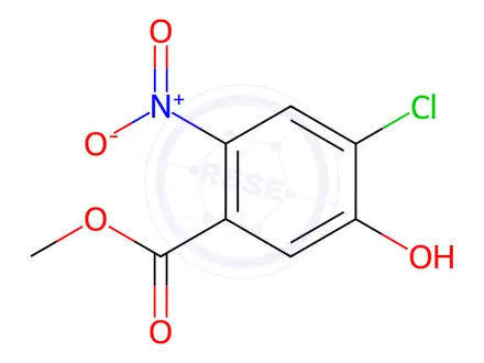 Chemical structure of 4-Chloro-5-hydroxy-2-nitrobenzoic Acid Methyl Ester