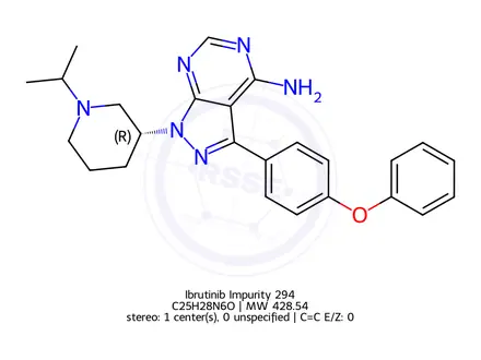Chemical structure of Ibrutinib Impurity 294