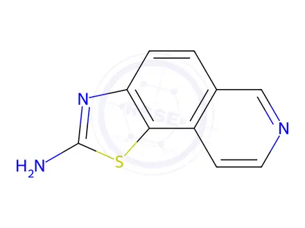 Chemical structure of Thiazolo[5,4-f]isoquinolin-2-amine (9CI)