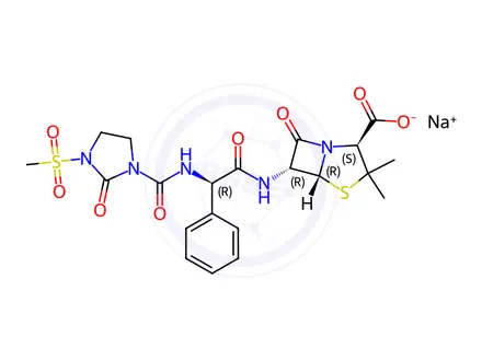 Chemical structure of Mezlocillin Sodium (1443307)
