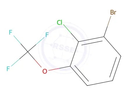Chemical structure of 1-Bromo-2-chloro-3-(trifluoromethoxy)benzene