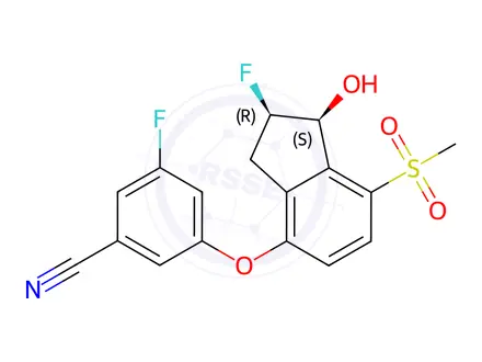 Chemical structure of Belzutifan Des-Fluoro Impurity