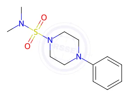 Chemical structure of N,N-dimethyl-4-phenylpiperazine-1-sulfonamide
