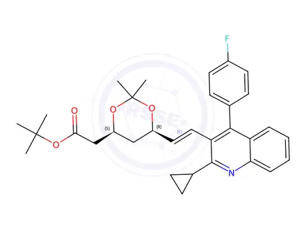Chemical structure of Pitavastatin Impurity 8(R,S)