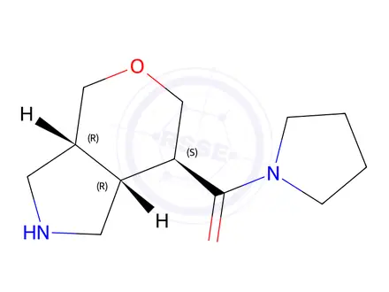 Chemical structure of Rel-((3Ar,7S,7Ar)-Octahydropyrano[4,3-C]Pyrrol-7-Yl)(Pyrrolidin-1-Yl)Methanone
