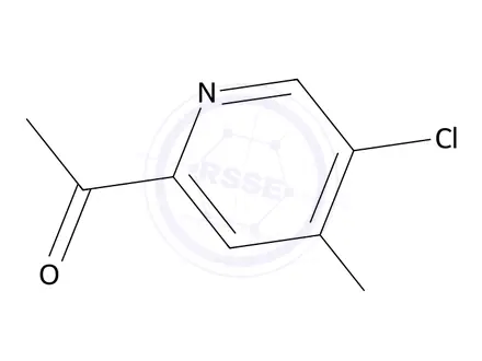 Chemical structure of 1-(4-Amino-5-chloropyridin-2-yl)ethan-1-one