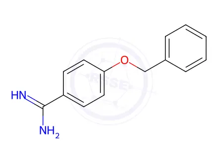 Chemical structure of 4-(benzyloxy)benzenecarboximidamide