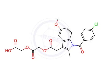 Chemical structure of Acemetacin EP Impurity F