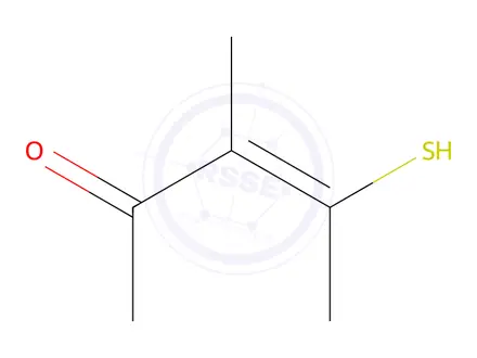 Chemical structure of 3-Pentene-2-thione, 4-hydroxy-3-methyl-, (3Z)-(9CI)