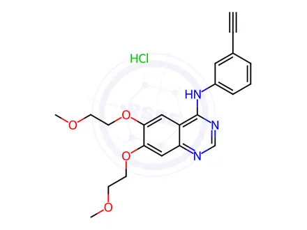 Chemical structure of Erlotinib Hydrochloride (Polymorph B)