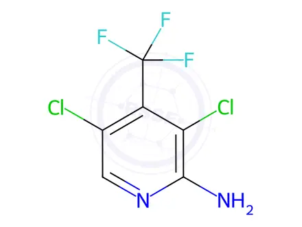 Chemical structure of 3,5-Dichloro-4-(trifluoromethyl)-2-pyridinamine